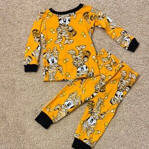 Kids Halloween Pajamas - Orange and Black